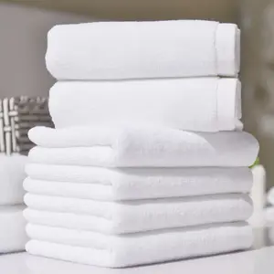 Serviettes de bain en coton robuste, personnalisées de qualité supérieure, pour hôtel, 100% coton, pour le visage, 30cm x 50cm, fabriquées en inde