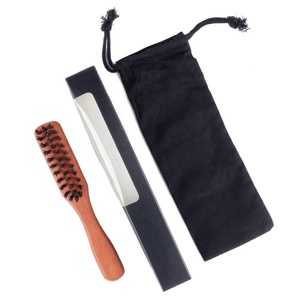 Peine y Cepillo de Metal con Mango de Metal y Pelo Sintético para Afeitar, Cuidado de la Barba y Cuidado Personal para Hombres, Personalizado de Fábrica con Marca Privada - Product Image 1