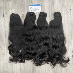 Extensiones de cabello humano virgen vietnamita, mechones de cabello natural ondulado, estilo de encaje de alta calidad, precio de fábrica al por mayor, tipo a granel - Product Image 3