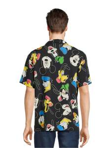 เสื้อเชิ๊ตวินเทจแขนสั้นมีกระดุมพิมพ์ลายสำหรับฤดูร้อน - Product Image 3