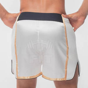 กางเกงมวยผ้าซาตินโพลีเอสเตอร์สำหรับผู้ชายกางเกงกีฬาศิลปะการต่อสู้ทำจากโรงงานสินค้ามาใหม่2024 - Product Image 3