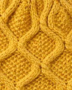 Gorro de Punto Personalizado de Invierno, Color Amarillo Mostaza, Tejido de Cable, Puño Acanalado, Cálido, Suave, Mezcla de Lana Acrílica, Unisex, Venta al por Mayor - Product Image 5