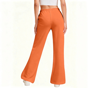 Pantalones Deportivos Anchos de Alta Calidad para Mujer, Pantalones Holgados con Logotipo Personalizado, Pantalones Anchos de Pierna Recta para Mujer - Product Image 2