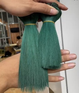 Extensión de cabello humano liso de hueso de color negro natural, paquetes de cabello virgen recto brasileño vietnamita - Product Image 5