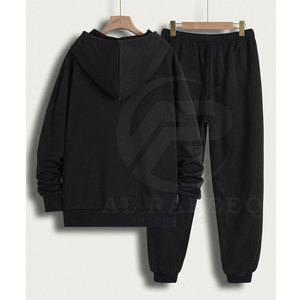 Conjunto Deportivo de Dos Piezas para Hombre, Personalizado, de Invierno, Talla Grande, con Capucha, Color Sólido, 100% Algodón, Ligero, con Cierre de Cordón, de Secado Rápido - Product Image 2