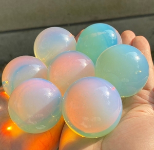 Sphère d'opalite en cristal Reiki, bijoux d'amour naturel de guérison, Style décoratif d'art de facture de mariage populaire, vente en gros - Product Image 5