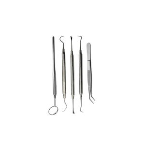 Juego de Instrumentos dentales de acero inoxidable, kit profesional duradero, juego de instrumentos dentales con sonda de espejo explorador y escalador - Product Image 4