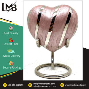 Logo personnalisé de qualité supérieure meilleure vente d'urnes funéraires en métal urnes de crémation urnes de crémation en aluminium coeur d'Inde - Product Image 2