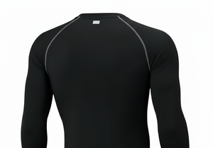 Chemises de compression à carreaux d'hiver pour hommes Respirantes Écologiques Séchage rapide Évacuation de l'humidité Couture plate Couture contrastée personnalisée Manches longues - Product Image 4