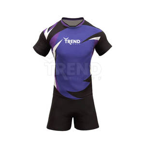 Uniforme de rugby totalmente sublimado de alta calidad para hombre, ropa deportiva personalizada, poliéster de secado rápido, transpirable y elegante, opciones OEM - Product Image 1