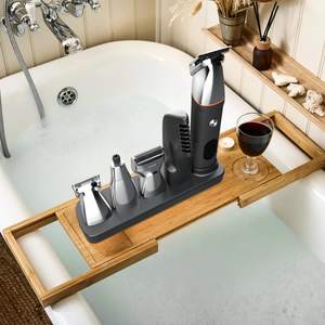 Kit de tondeuse de précision sans fil tout-en-un 5-en-1 pour homme, rechargeable par USB, étanche IPX7, pour le corps, le nez, la barbe et la coupe de cheveux, idéal pour les voyages en camping-car - Product Image 1