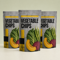 Sachet d'emballage alimentaire OEM de qualité supérieure pour chips de banane, résistant à l'humidité, avec fermeture éclair, pour chewing-gum et aliments pour animaux de compagnie