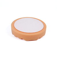 Tampon de polissage en mousse gaufrée orange de 150 mm (6 pouces) pour polisseuse rotative à double action