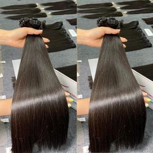 Extensiones de Cabello Natural Negro, Súper Sedoso, Liso, de Primera Calidad, Cabello Virgen Crudo 100% Vietnamita, Remy, Súper Doblemente Tramado - Product Image 6