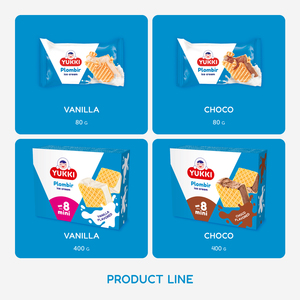 YUKKI Vanilla Plombir en feuilles de gaufres 400g (Carton), Vente en gros auprès du fabricant - Product Image 5