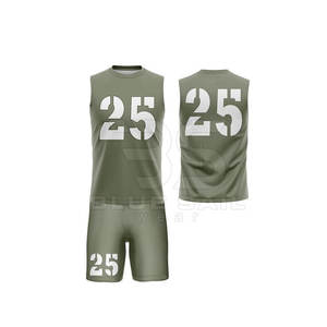 Uniformes de football drapeau américain réversibles XL personnalisables avec nom et numéro personnalisés Plus Size 7on7 Team Wear - Product Image 3