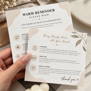 Tarjetas de Agradecimiento Personalizadas para Apoyar a Pequeñas Empresas, Impresión Digital Hecha a Mano, Servicio Postventa, Tarjeta de Elogios Plegable por la Mitad - Product Image 2