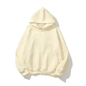 Sudadera con Capucha Extra Grande para Hombre, Color Sólido, Informal, de Algodón, Felpa Francesa, con Bolsillo Delantero, para Otoño 2027 - Product Image 3