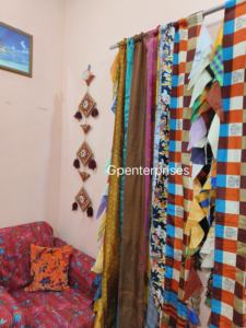 Indian Vintage Sari Silk <b>Fringe</b> <b>Curtain</b> Modern Hotel Cafe Home Decor Knitted Window Shade for Bedroom Living Room Dining Room - Product Image 2