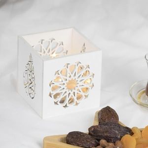 Decoración de Ramadán de madera de estilo Vintage con patrones tradicionales para colgar en la pared del hogar y fiestas temáticas de Ramadán - Product Image 4