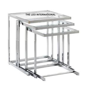 Juego de 3 mesas auxiliares para sala de estar, hogar, hotel, superventas, accesorios para muebles de sala de estar, mesas auxiliares - Product Image 4