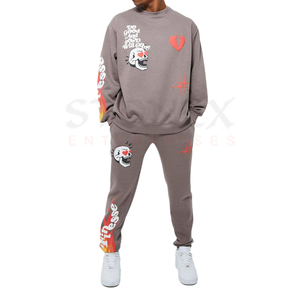 Conjunto Deportivo Personalizado con Sudadera y Pantalones para Hombre, Traje Deportivo de Invierno de Algodón, OEM, Personalizado, Anti-Desgaste, con Logotipo - Product Image 1