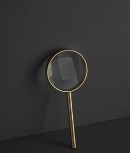 Loupe de poche en aluminium, grossissement haute clarté, sans distorsion, loupe éclairée, aide à la lecture, design antique - Product Image 1