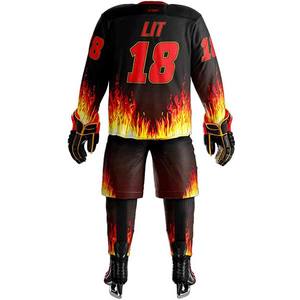 Uniforme de Hockey sobre Hielo Personalizado Profesional de Diseño Moderno, Uniforme de Hockey sobre Hielo Ligero de Manga Larga - Product Image 6