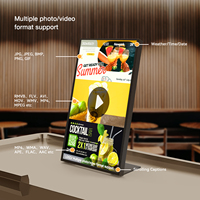 Pantalla Digital de Menú para Escritorio Android de 18.5 Pulgadas 16:9, 700 Nits de Brillo Ultra Alto, Contenido Web Gratuito