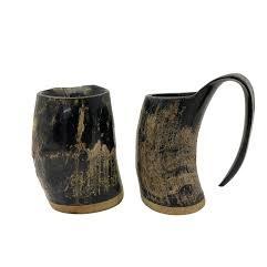 Mug en corne de buffle, mug à bière en corne de bœuf écologique, mug en corne personnalisé - Product Image 3