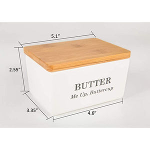 Plat à beurre au design classique plateaux de service à beurre taille personnalisée disponible avec logo accessoires de vaisselle de cuisine acceptables - Product Image 6