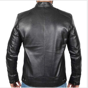 Veste en cuir pour homme, facile à nettoyer, durable, respirante, entièrement personnalisable, anti-plis, pour un usage décontracté. - Product Image 2