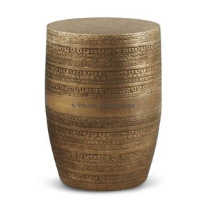 Table basse de forme ronde Design standard en métal classique poli à l'or avec base en marbre vert Fourniture de table d'appoint pour meubles - Product Image 4