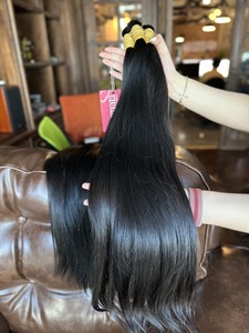 Extensions de cheveux en vrac couleur naturelle pour le blanchiment 100% pur brut non transformé vierge brut cheveux humains vietnamiens - Product Image 3