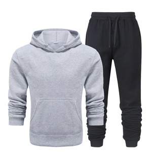 High Quality Winter Distressed French Terry Tracksuits Men Puff Printing Streetwear Cotton Fleece Quick Dry Customized - Product Image 4