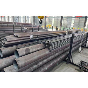 Proveedor de fábrica Hierro negro Redondo ASTM A36 ERW Tubo de acero de aleación de carbono de metal - Product Image 4