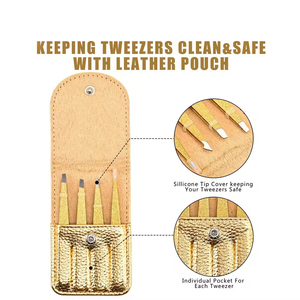 Pinzas de belleza ergonómicas, agarre antideslizante con puntas finas Para una depilación sin dolor en todo momento - Product Image 5