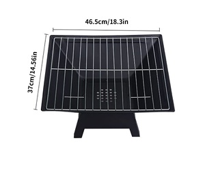 เตาถ่านทรงสี่เหลี่ยมใช้สำหรับตกแต่งกลางแจ้งทำจากเหล็กหล่อปรับแต่งได้ - Product Image 2