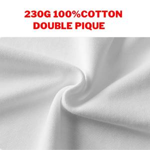 เสื้อกอล์ฟผู้ชายขายส่ง พิมพ์ลายปักโลโก้ตามสั่ง ผ้าฝ้ายผสมใยไผ่ ระบายอากาศได้ดี น้ำหนัก 180 กรัม แบบยูนิฟอร์ม - Product Image 3