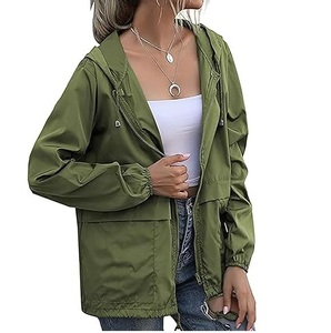 Vente chaude Léger Toile Coupe-Vent Veste Unisexe Imperméable Respirant En Plein Air Randonnée À Capuche Matelassé Écologique - Product Image 1