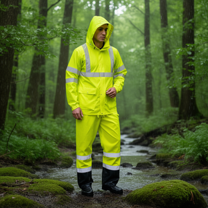 กางเกงกันฝนสีเหลือง/ดำแบบสะท้อนแสง Dirk ไซส์ M - Product Image 3