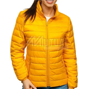 Veste bouffante pour femmes de coupe ajustée fabriquée par des professionnels, tenue décontractée, mode extérieure épaisse avec col montant personnalisable - Product Image 2
