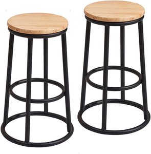 Black vintage stylish metal wood coffee <b>table</b> for kitchen office home restaurant living room garden decoration made in india - Product Image 3