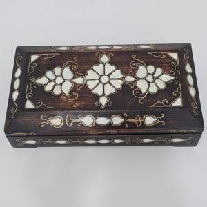 Boîte-cadeau rectangulaire en bois écologique Pafu Ramadan Mubarak Eid Décoration islamique pour la maison - Product Image 3