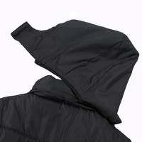 Vestes bomber d'hiver pour hommes en gros – Liquidation : Manteau d'hiver rembourré à capuche en toile noire pour hommes