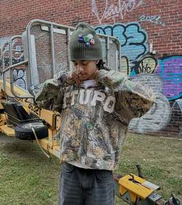 Vêtements à la mode pour hommes Fabricants de vêtements Sweat à capuche tactique zippé avec logo personnalisé Sweat à capuche Streetwear pour hommes - Product Image 3