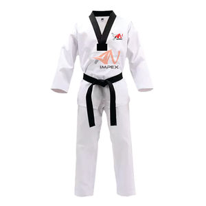 Uniformes professionnels de kung fu Uniforme de taekwondo karaté gi 100% Uniforme de kungfu en coton Vêtements de karaté d'arts martiaux - Product Image 2