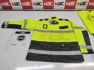 Nouveauté Veste haute visibilité personnalisée Vêtements de travail en coton haute visibilité Imperméable à l'eau de sécurité réfléchissants Caractéristique Logo personnalisé - Product Image 3