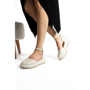 Scarpe da donna con cinturino alla caviglia in vera pelle Fiona