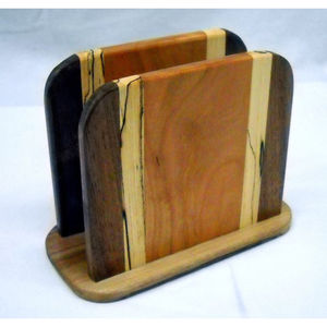 Premium Solid Wood Napkin Holder <b>Tissue</b> Storage Rack For Dining Table & Kitchen Rustic Wooden Napkin Dispenser Excellent Price - Product Image 4